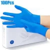 Disposable Vinyl Gloves Blue or Clear	100 Pcs for sale