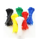 Wholesale plastic strapping 4.8*150mm Black Self-Locking Nylon 66 Cable Tie Wrap Plastic Wire Binding Straps Zip Ties