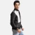Import Spade Silver Black Leather Bomber Jacket from Pakistan