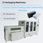 Fully Automatic Corner Cutting and Laminating Machine, Automatic Heat Shrink Packaging Machine, Cosmetic POF Film Seali