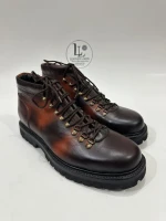 Handmade Leather Hiking Lace Up Boots
