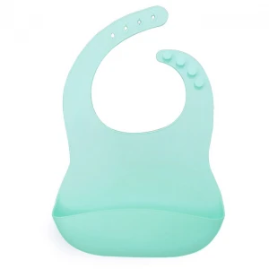 Waterproof Silicone Roll Up Bib！Easily Wipes Clean! Comfortable Soft Baby Bibs Keep Stains Off! Spend Less Time Cleaning After Meals With Babies Or Toddlers!