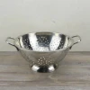 Stainless Steel Colander - Metal Deep Colander with Handles - 24 cm