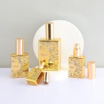 Perfume Golden Glass Spray Bottles,Empty Perfume & Serum Bottle 15ml 50ml 120ml