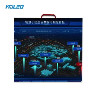 HTJLED P4 advertising LED screen LED billboard price indoor fixed display screen panel