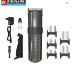 Dingling Professional Salon Use Adjustable Blade Digital Display Electric Hair Trimmer Clipper Cordless  For Men609PLUS