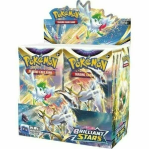 Brilliant Stars Booster Pack Lot - From Factory Sealed Pokemon Booster Box