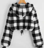 Plush Stitching hick hiking sweater hoodie for womenHoodie For Women