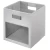 Import Interdesign Evie View Front Storage Box, Grey from United Arab Emirates