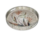 Mother-of-pearl inlaid decorative tray 3