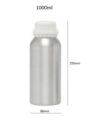 1000ml aluminium bottle with plastic cap