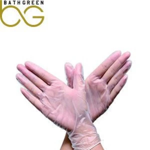 Medical disposable transparent eximination PVC glove