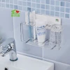 Wall mounted toothbrush station