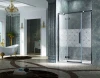 Elegant Design Semi Frameless Diamond Shape Shower Enclosure With Pivot Door, AB 3231-1