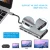 Import 10-in-1 USB C Hub with Etherne+4K@30Hz HDMI-compatible+VGA+3 USB3.0+SD/TF Card Reader+Mic+USB-C PD 3.0 Power Charge from China