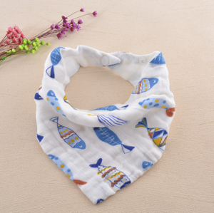 100% cotton  organic Baby drool bandana baby bibs