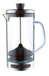 1000ml private label french press coffee maker / glass large black french press