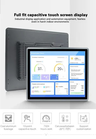 10.1 15.6 21.5 inch Industrial Panel PC with 10-Point Capacitive Touch Screen Fanless Design and 4GB RAM