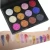 Import 12-color full shiny color eyeshadow palette private label customized logo metallic eye shadow from China