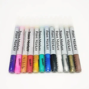 12 Colors Acrylic Paint Markers Pen Set