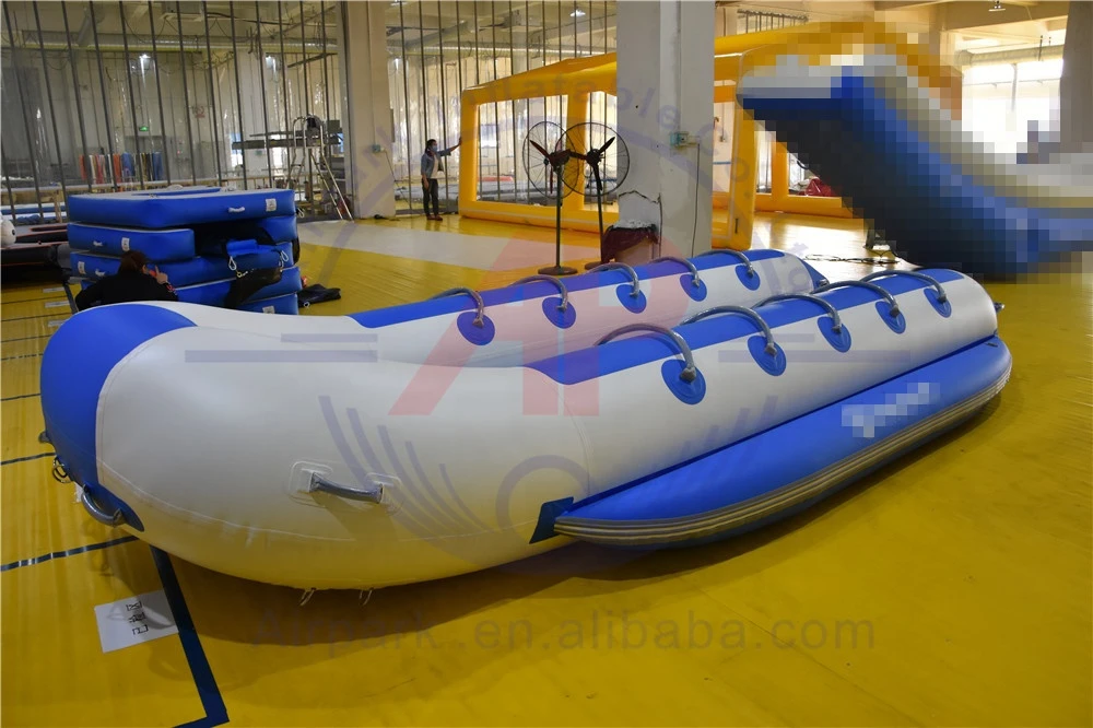 12 persons water sports equipment flying fish games towable inflatable banana boat