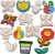 Import 12 Wooden Magnet Creativity Arts &amp; Crafts Painting Kit Decorate Your Own for Kids Paint Gift, Birthday Parties and Family Crafts from China