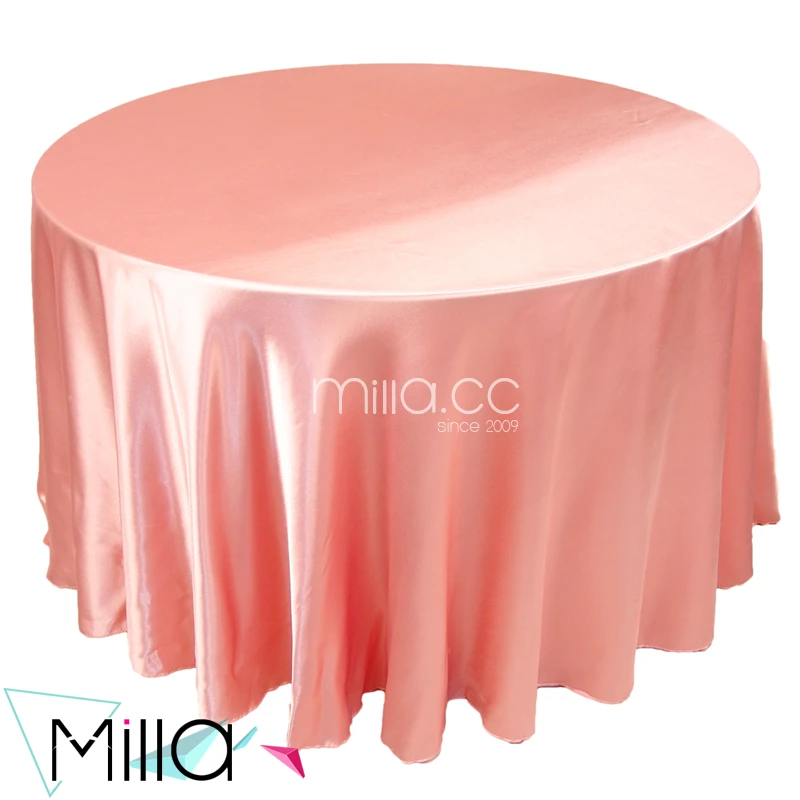 120 round satin tablecloth for wedding