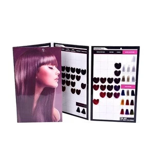 120 Shades Hair Color Swatch Book For Hair Dye
