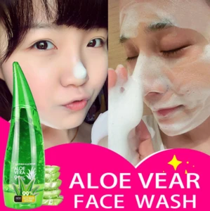 120g Aloe Vera Gel Pore Terminator Cleansing Foam Facial Cleanser Remove Facial Cleanser Blackhead Moisturizer Cream