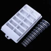 120pcs/box Wholesale Quick Building Mold Tips Nail UV Gel Dual Forms Extension Nail Tips Clear Full Cover Nail Extension Mold