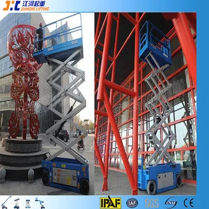 12m lifter aerial working platform one man scissor lift crane building window cleaning equipment
