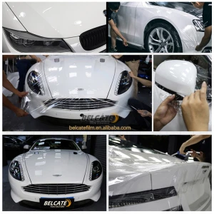 1.52*15m TPH PPF Transparent Glossy Release Heat Repair Auto Wrapping Stone Guard Paper Paint Protection Film For Car