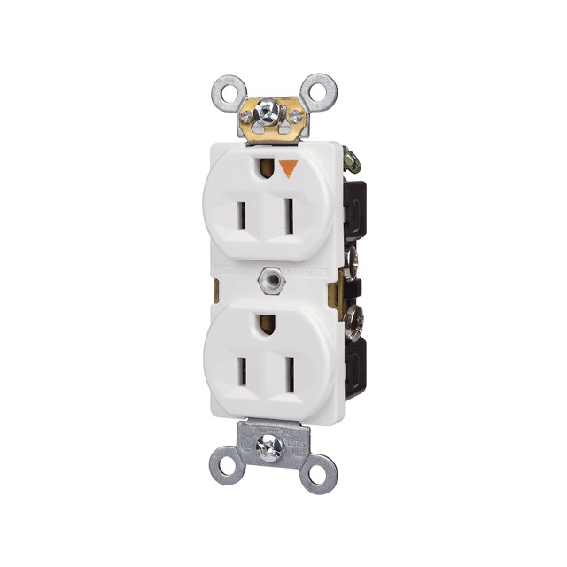15A 125V Orange Isolated Ground Duplex Wall Socket Outlet Receptacle with UL