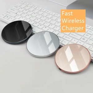 15W Smart Qi Mirror usb oem odm wireless charger  for phone