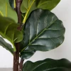 160cm Artificial Tree Fig Tree Fiddle Leaf Fig Artificial Plant with Pot Faux Plant Decorative Plant Home Office Home Decoration