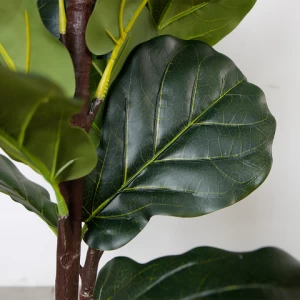 160cm Artificial Tree Fig Tree Fiddle Leaf Fig Artificial Plant with Pot Faux Plant Decorative Plant Home Office Home Decoration