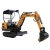 1.8ton 1800kg small project china hydraulic crawler excavator with cabin