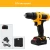 Import 18V Li-ion Battery Power Screw drivers Tools set Cordless Impact Drill Electric Hand Drill Rechargeable Electric Screwdriver Kit from China