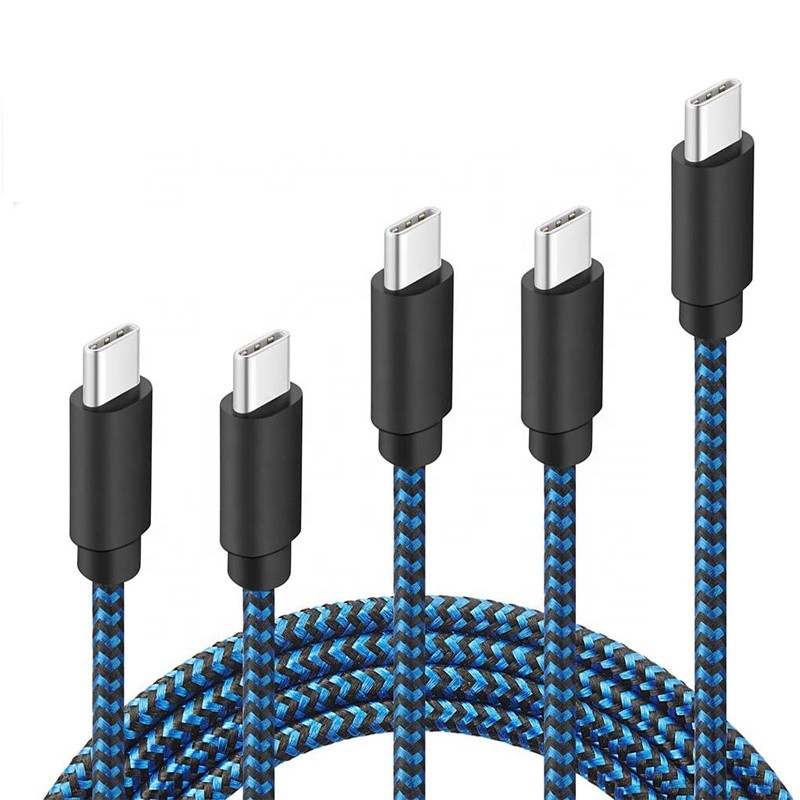 1m 2m 3m 3a Customized Logo Quick Fast Charging Braided Type C Fast Cable For Iphone Android