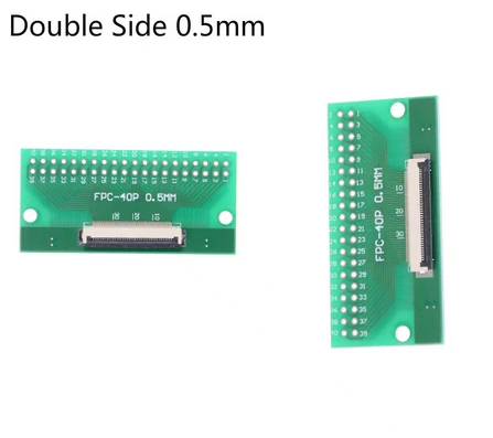 1pcs Double Side 0.5mm FFC FPC To 40P DIP 2.54mm PCB Converter Board Adapter Socket Plate PCB Board Connector