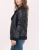 Import 2017 new arrival women winter coat black suede moto jacket with wool from China