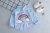Import 2018 Autumn long-sleeved shirt set 0-3 years old baby boy hole jeans two-piece from China