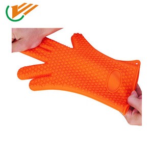 2020 hot seller Non-Slip Kitchen Heat and Cut Protective Silicone Oven Mitts mitt
