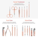 2020 Manicure Set Pedicure Kit Nail Clippers Professional Grooming Kit, Nail Tools 18 In 1 with Luxurious Travel Case