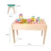 2020 new design baby multifunctional wooden learning table  toy for wholesale