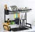 2020 new design hot popular stainless steel black coating kitchen organizer set bowl knife dish drying rack