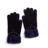 2020 Wholesale Solid Color Mitten Wool Spinning Soft Mitten Touch screen gloves