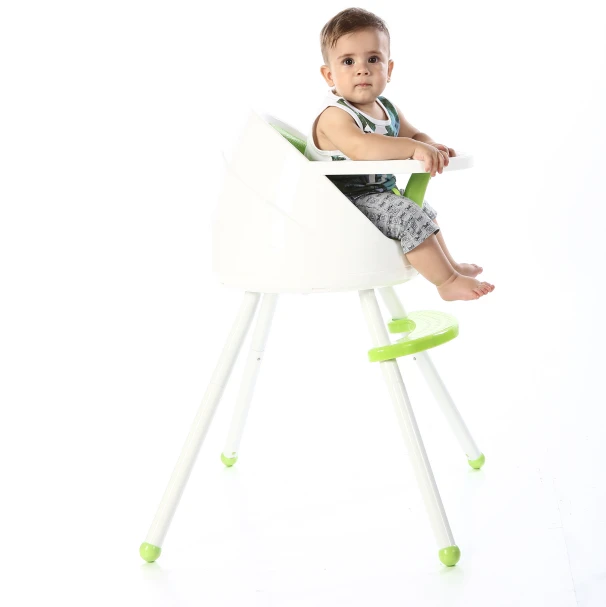 2021 High Chair 5 points harnbess egg  Small Apartment Cream Color booster seat jouriner chair Baby High Chair