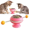 2021 Hot GYRO Shaped Cat Turntable Toy Funny Cat Stick Rotating Windmill Tease Cat Toy