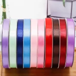 2021 manufacturers wholesale 1.5cm cake ribbon fresh flower ribbon baking gift packaging decoration silk ribbon customize